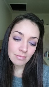 Purple eye shadow 