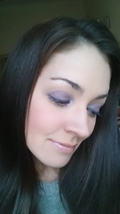 Purple eye shadow 